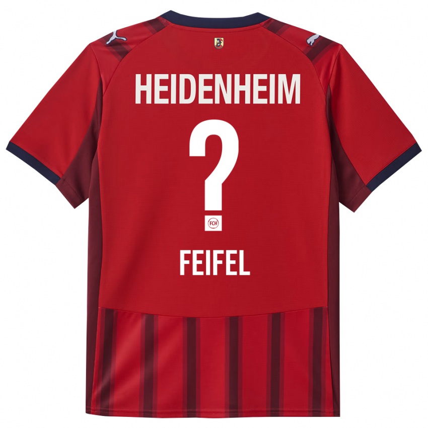 גברים Tom Feifel #0 אדום נייבי ג'רזי ביתית 2025/26 חולצה קצרה