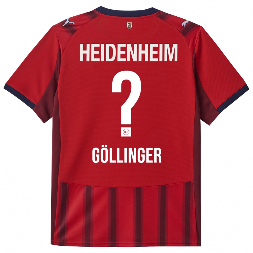 גברים Tobias Göllinger #0 אדום נייבי ג'רזי ביתית 2025/26 חולצה קצרה