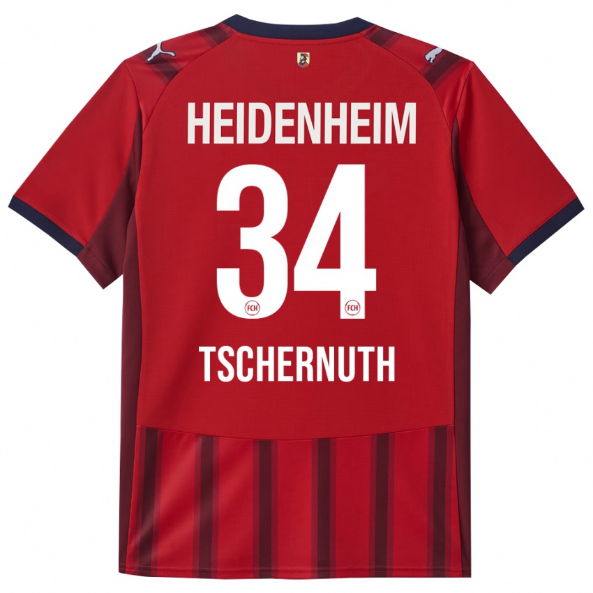 גברים פול צ׳רנות' #34 אדום נייבי ג'רזי ביתית 2025/26 חולצה קצרה