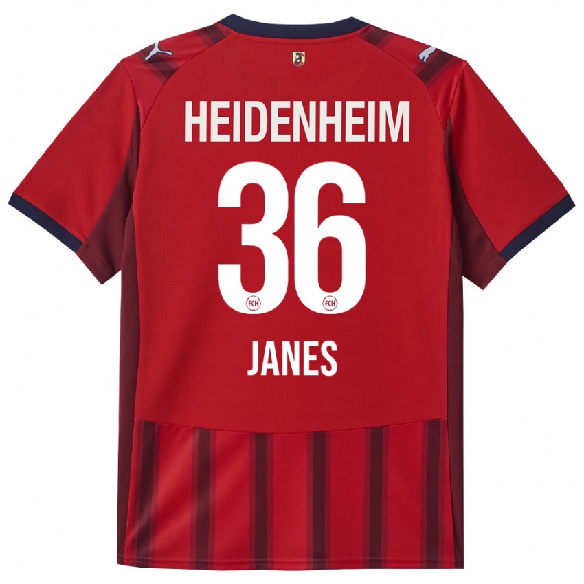 גברים לוקה יאנש #36 אדום נייבי ג'רזי ביתית 2025/26 חולצה קצרה