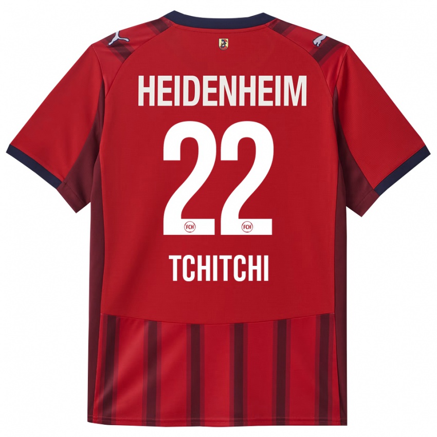 גברים Dahrel Tchitchi #22 אדום נייבי ג'רזי ביתית 2025/26 חולצה קצרה