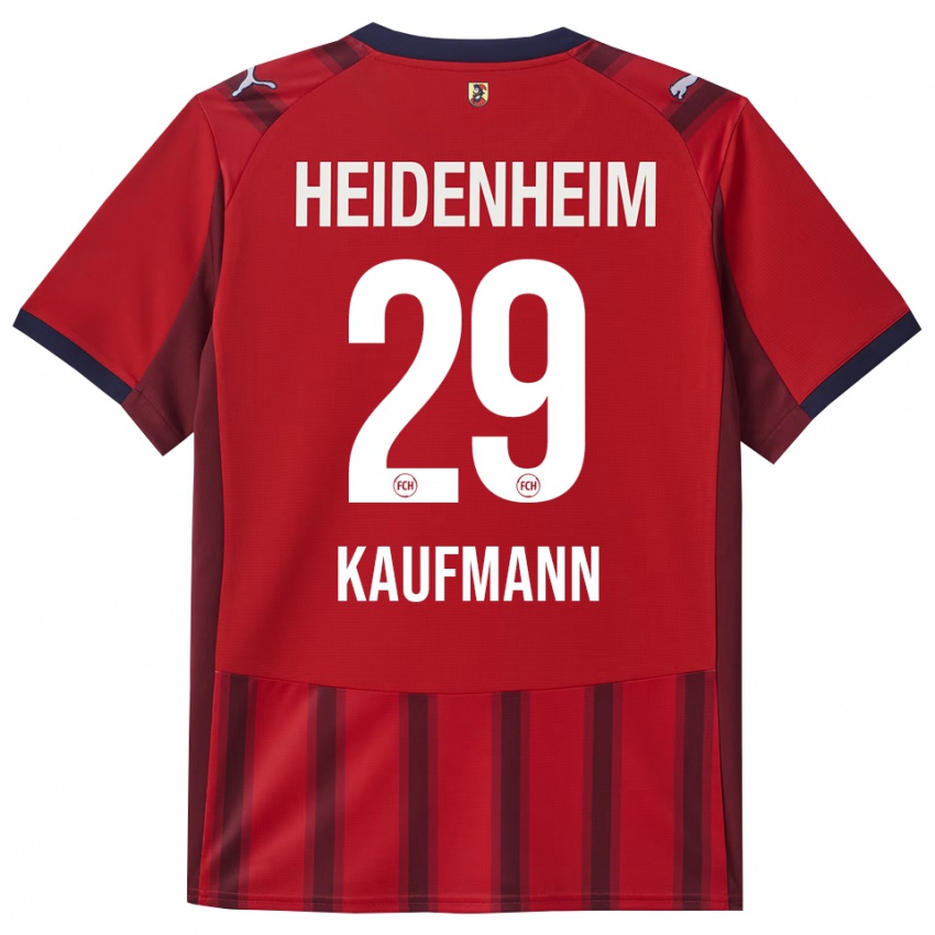 גברים מיקל קאופמן #29 אדום נייבי ג'רזי ביתית 2025/26 חולצה קצרה