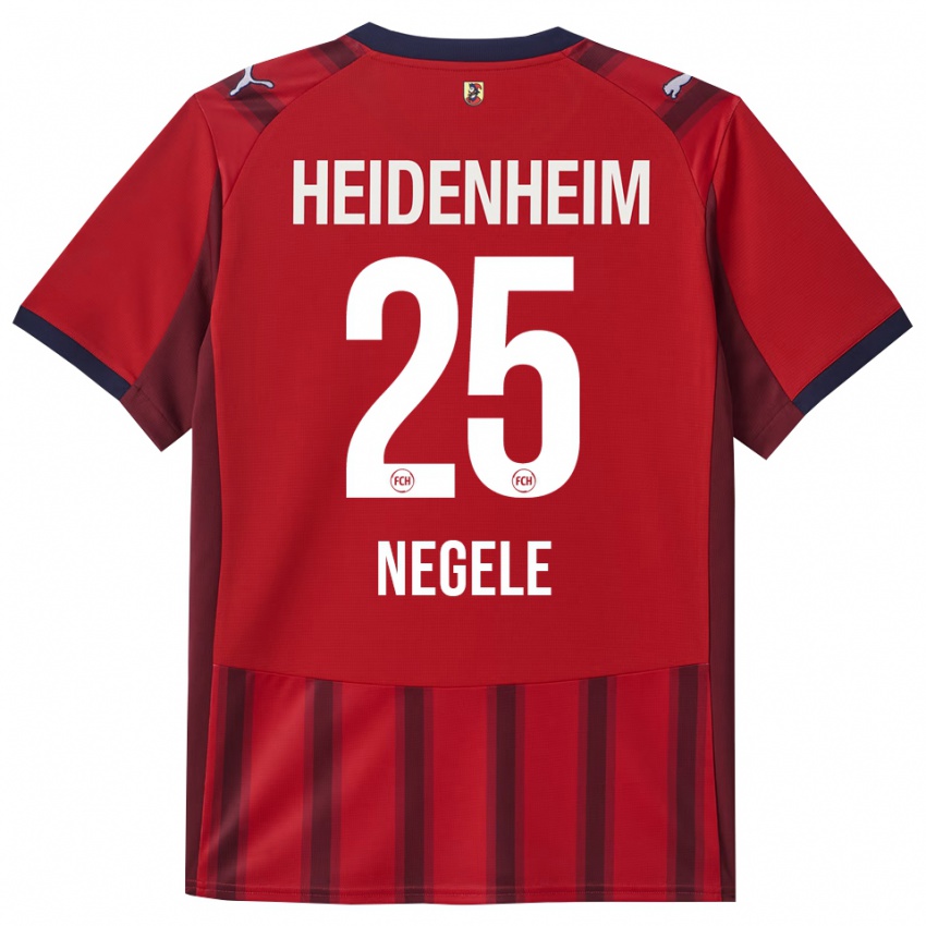 גברים כריסטופר נגלה #25 אדום נייבי ג'רזי ביתית 2025/26 חולצה קצרה