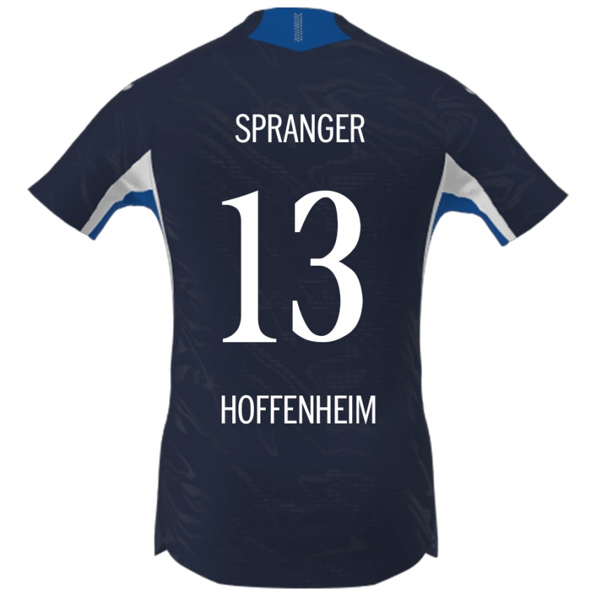 גברים Tristan Spranger #13 נייבי לבן ג'רזי ביתית 2025/26 חולצה קצרה