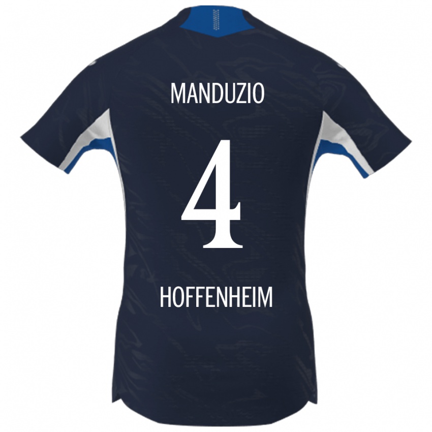 גברים Mattia Manduzio #4 נייבי לבן ג'רזי ביתית 2025/26 חולצה קצרה