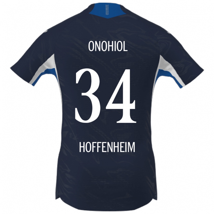 גברים Yannick Onohiol #34 נייבי לבן ג'רזי ביתית 2025/26 חולצה קצרה