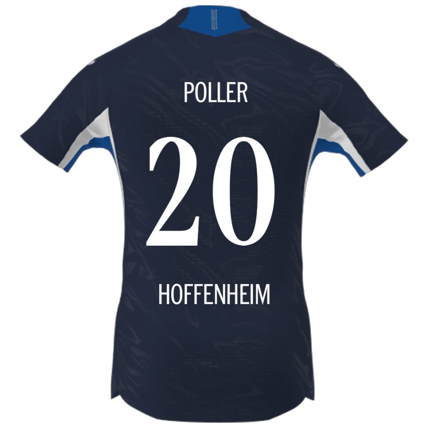גברים Tiago Poller #20 נייבי לבן ג'רזי ביתית 2025/26 חולצה קצרה