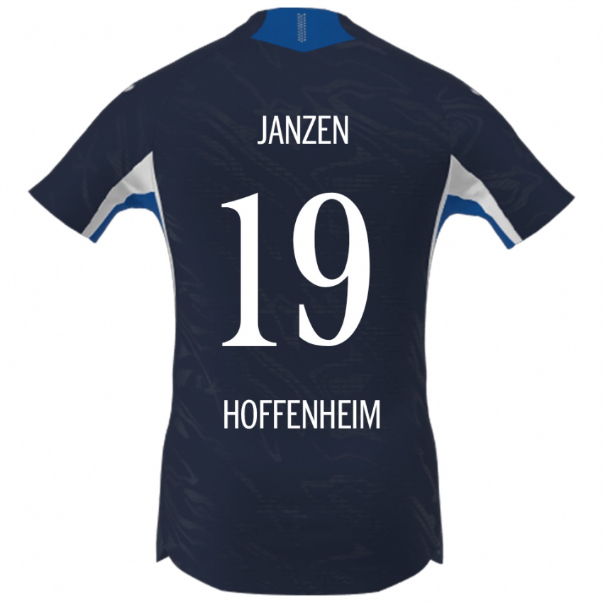 גברים Mathilde Janzen #19 נייבי לבן ג'רזי ביתית 2025/26 חולצה קצרה