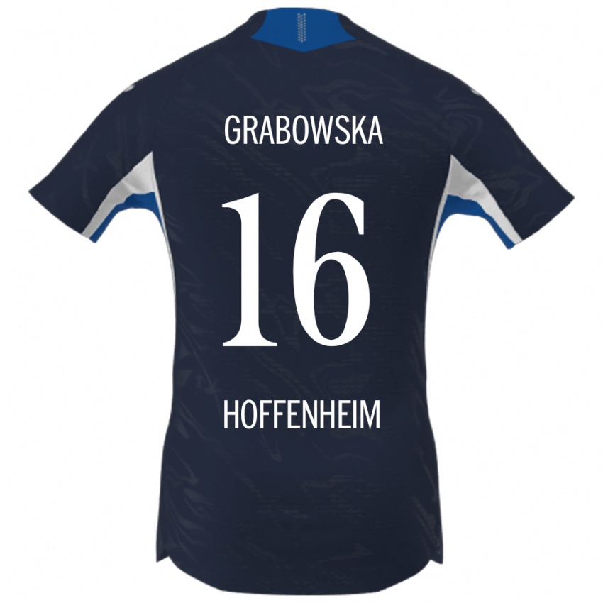 גברים דומיניקה גרבובסקה #16 נייבי לבן ג'רזי ביתית 2025/26 חולצה קצרה