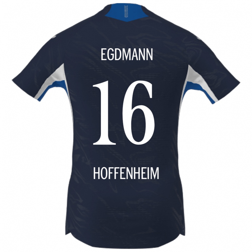 גברים Mika Egdmann #16 נייבי לבן ג'רזי ביתית 2025/26 חולצה קצרה
