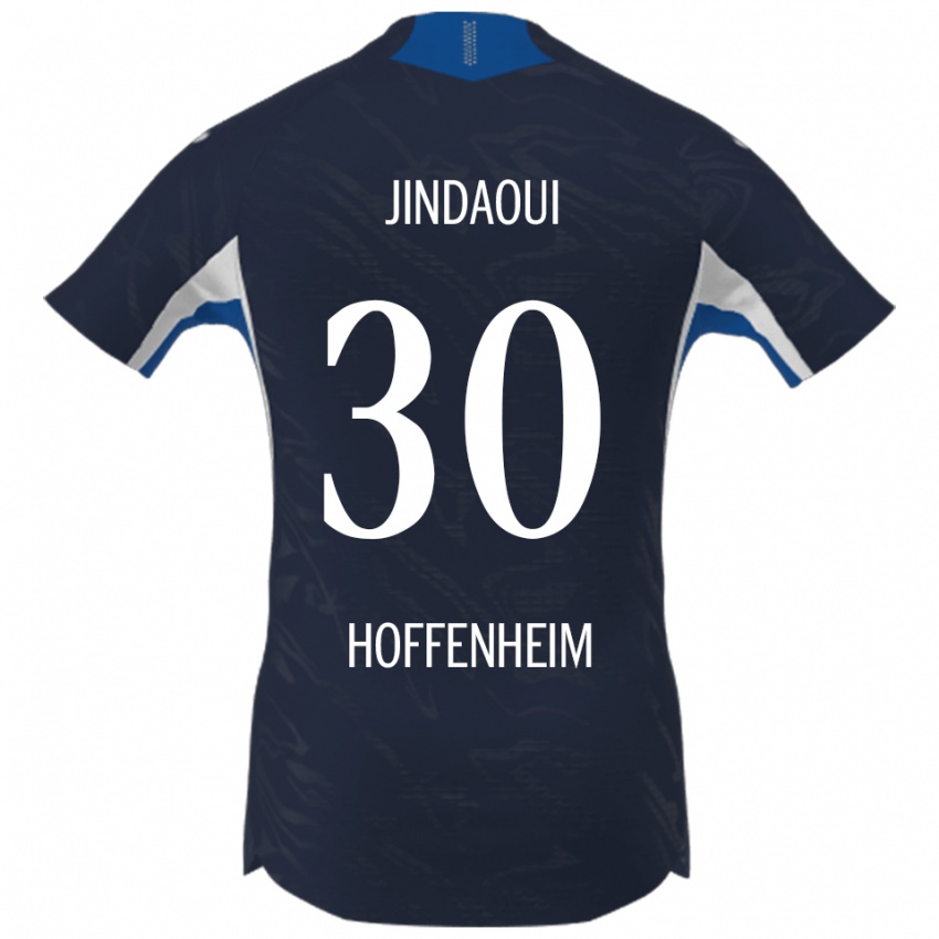 גברים Nader Jindaoui #30 נייבי לבן ג'רזי ביתית 2025/26 חולצה קצרה