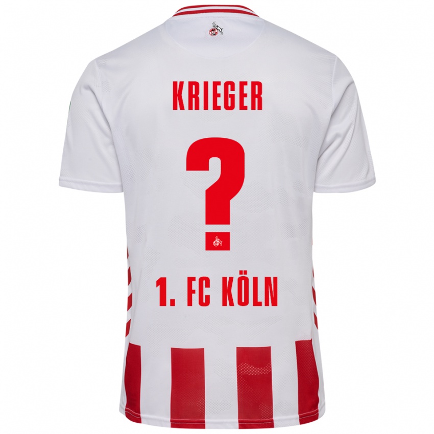 גברים Karl Krieger #0 לבן אדום ג'רזי ביתית 2025/26 חולצה קצרה