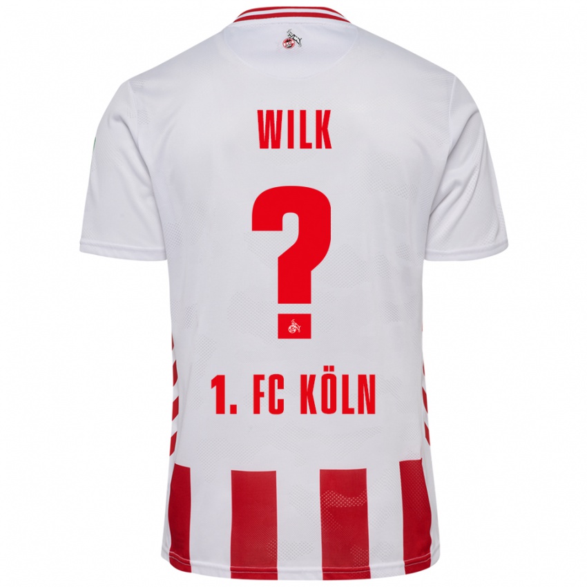 גברים Emil Wilk #0 לבן אדום ג'רזי ביתית 2025/26 חולצה קצרה