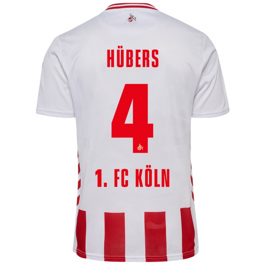 גברים טימו הייברס #4 לבן אדום ג'רזי ביתית 2025/26 חולצה קצרה