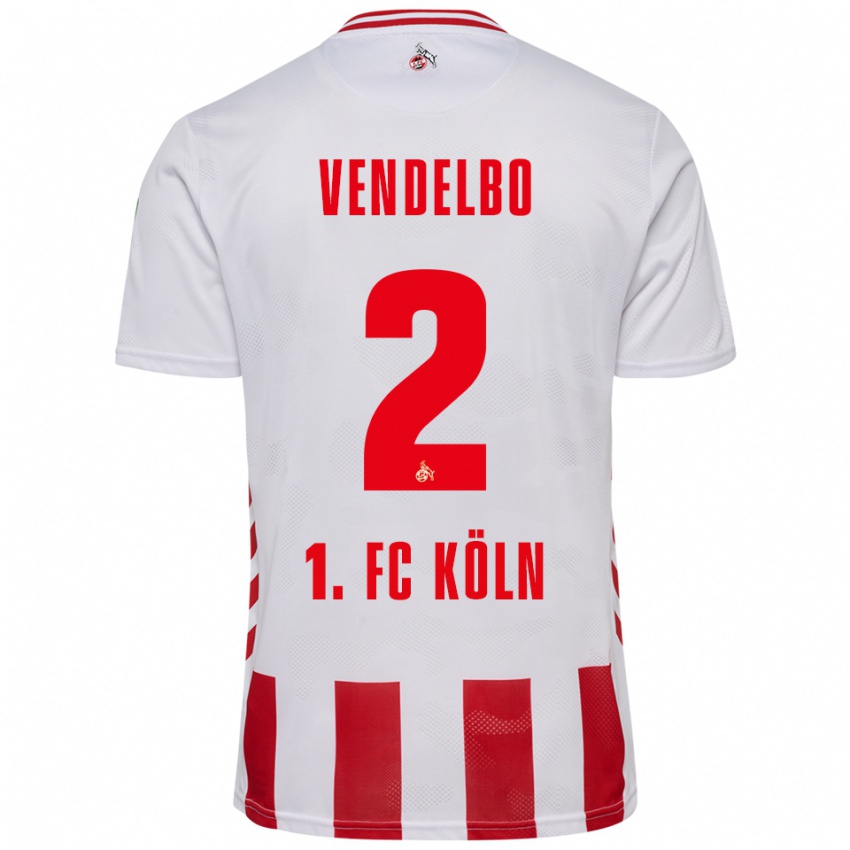 גברים Sofie Vendelbo #2 לבן אדום ג'רזי ביתית 2025/26 חולצה קצרה