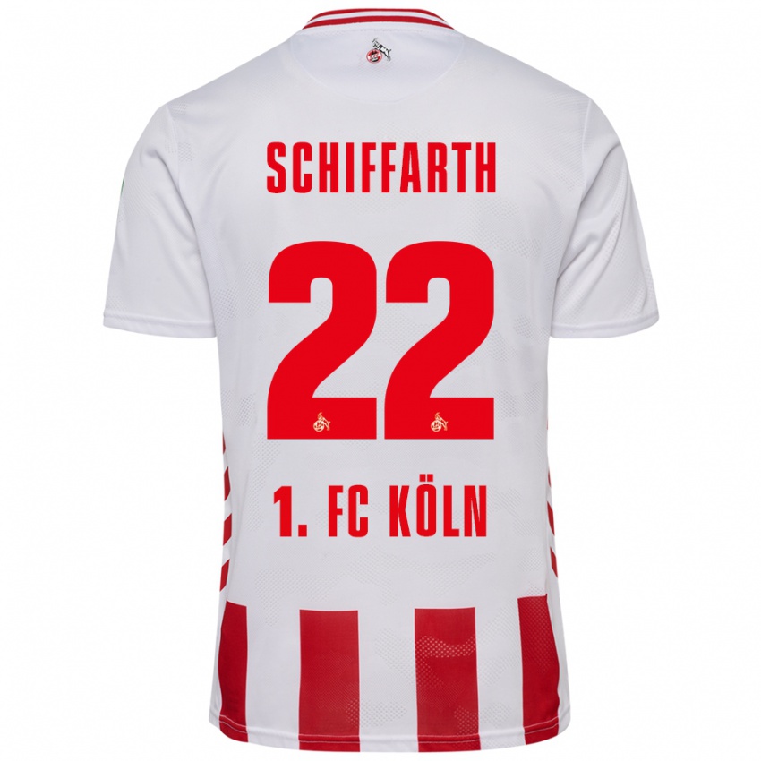 גברים Julia Schiffarth #22 לבן אדום ג'רזי ביתית 2025/26 חולצה קצרה