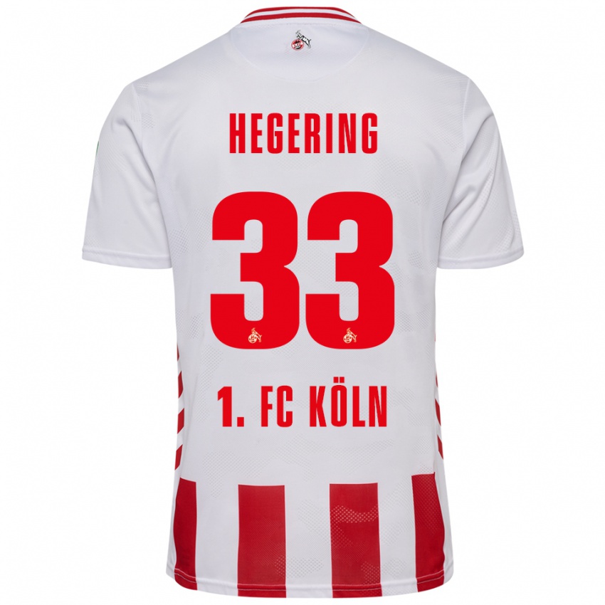 גברים מרינה הגרינג #33 לבן אדום ג'רזי ביתית 2025/26 חולצה קצרה