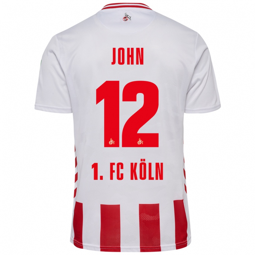גברים Neven John #12 לבן אדום ג'רזי ביתית 2025/26 חולצה קצרה