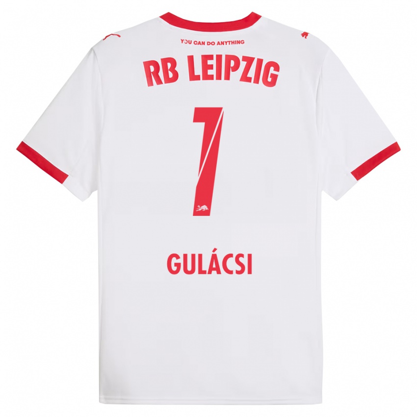 גברים פטר גולאצ'י #1 לבן אדום ג'רזי ביתית 2025/26 חולצה קצרה