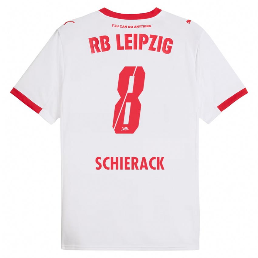 גברים סימון שיראק #8 לבן אדום ג'רזי ביתית 2025/26 חולצה קצרה