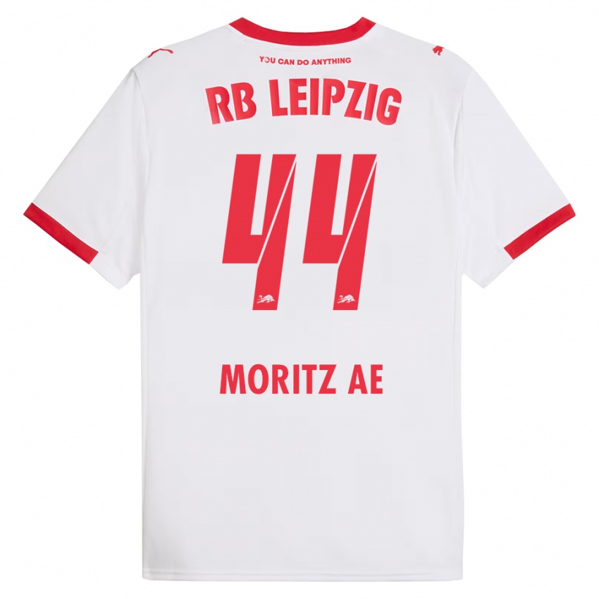 גברים מוריץ א #44 לבן אדום ג'רזי ביתית 2025/26 חולצה קצרה