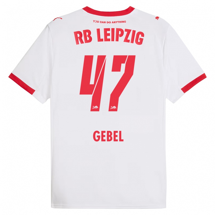 גברים ויגו גבל #47 לבן אדום ג'רזי ביתית 2025/26 חולצה קצרה