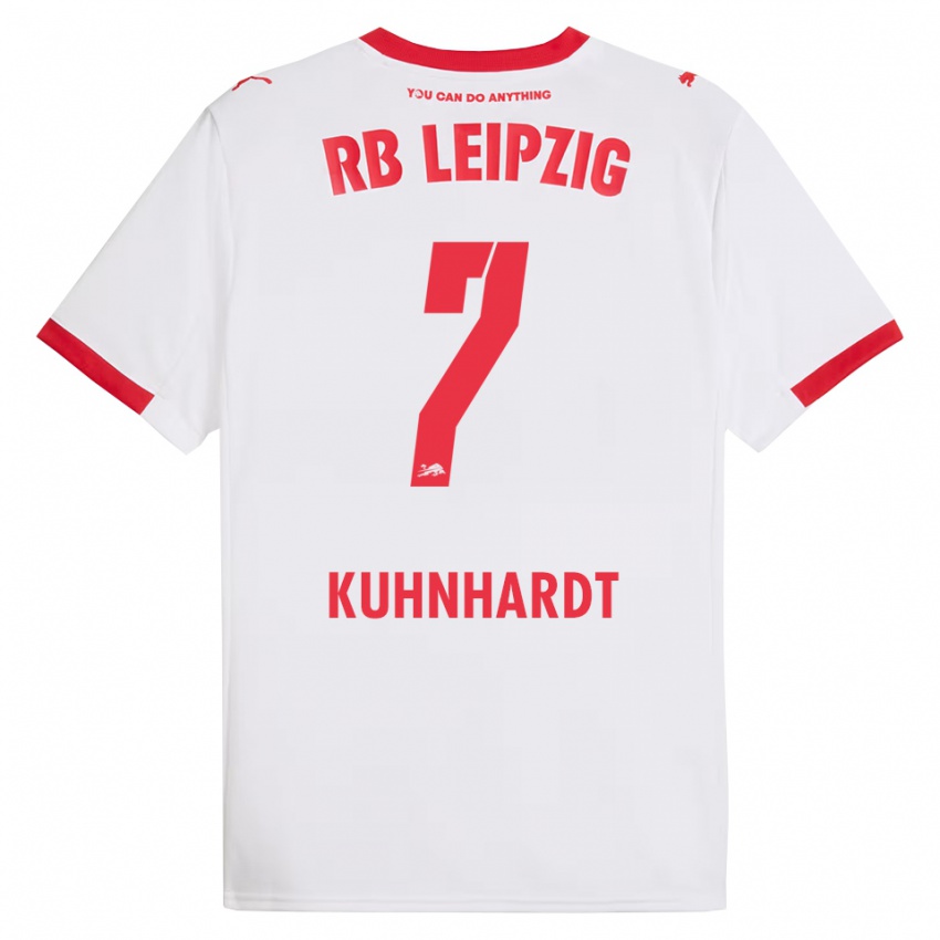 גברים פול קונהרדט #7 לבן אדום ג'רזי ביתית 2025/26 חולצה קצרה