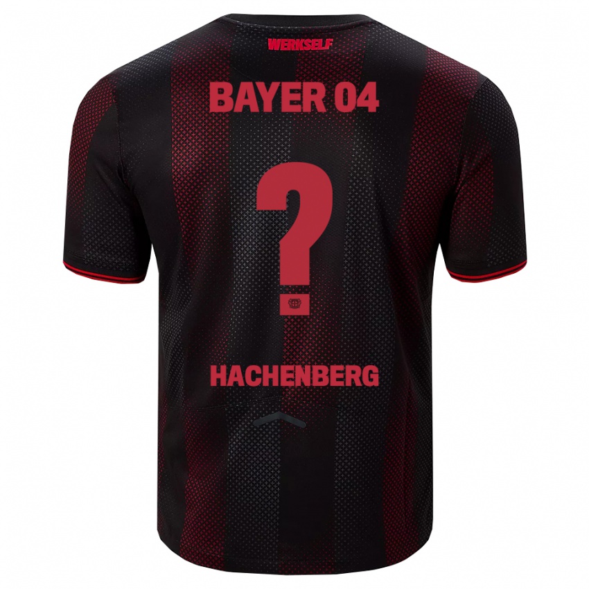 גברים Merlin Hachenberg #0 שחור אדום ג'רזי ביתית 2025/26 חולצה קצרה
