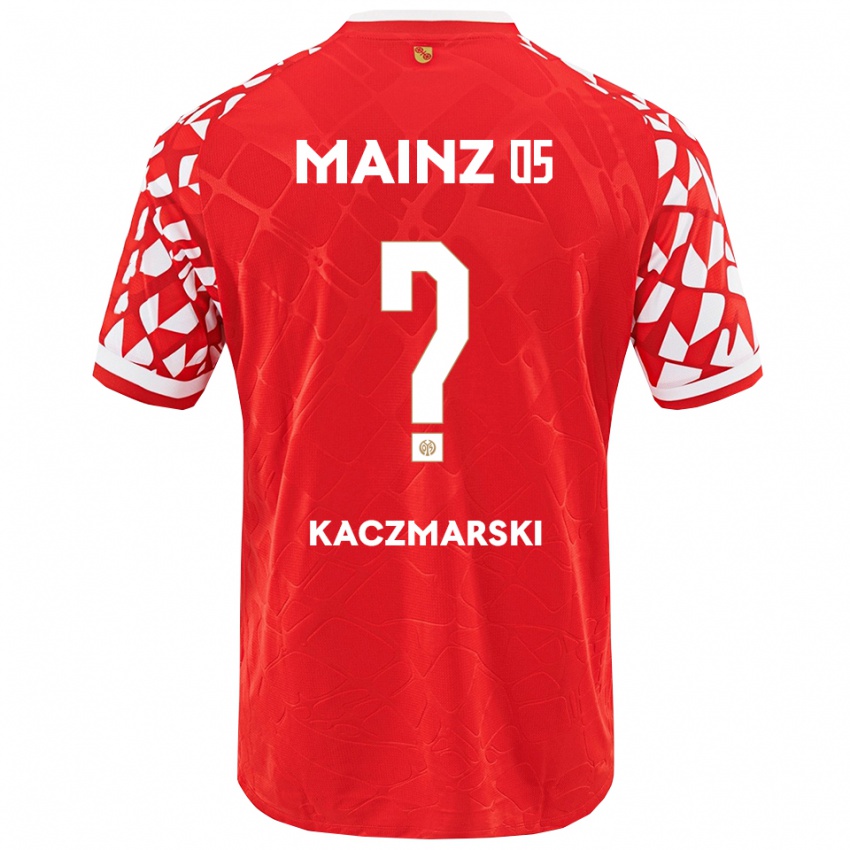 גברים Piotr Kaczmarski #0 אדום לבן ג'רזי ביתית 2025/26 חולצה קצרה