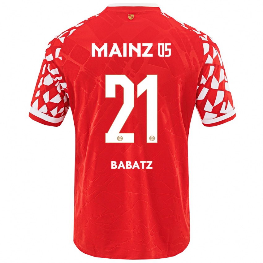 גברים לואי מרלון באבץ #21 אדום לבן ג'רזי ביתית 2025/26 חולצה קצרה