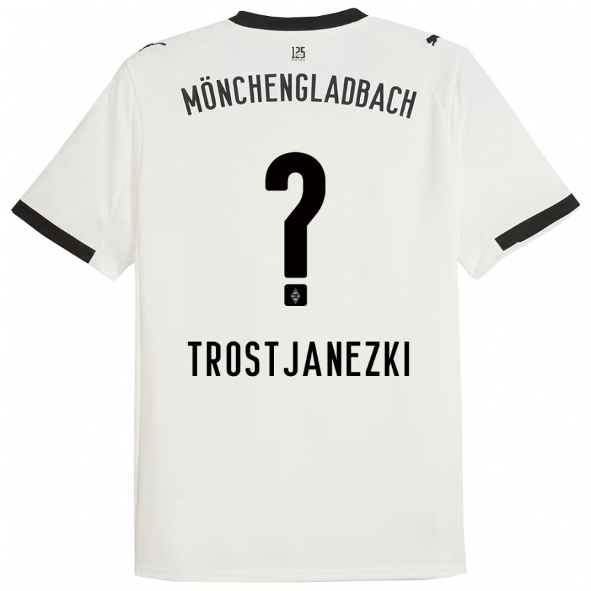 גברים Noel Trostjanezki #0 לבן שחור ג'רזי ביתית 2025/26 חולצה קצרה