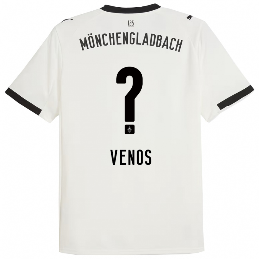 גברים כריסטוס ונוס #0 לבן שחור ג'רזי ביתית 2025/26 חולצה קצרה