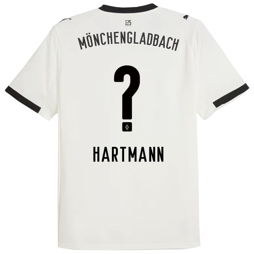 גברים מיגל הרטמן #0 לבן שחור ג'רזי ביתית 2025/26 חולצה קצרה