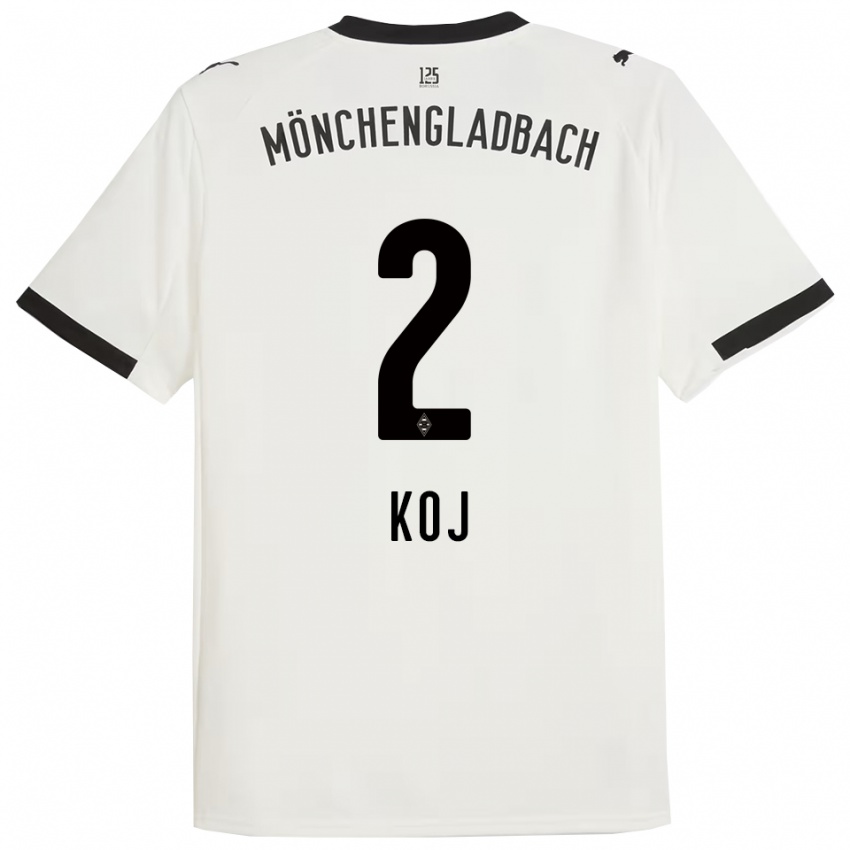 גברים ג'וליה קוג' #2 לבן שחור ג'רזי ביתית 2025/26 חולצה קצרה