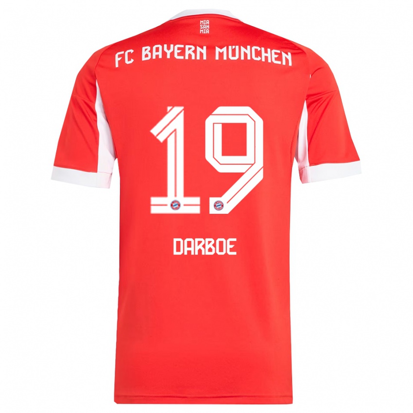 גברים באג'ונג דרבו #19 אדום לבן ג'רזי ביתית 2025/26 חולצה קצרה