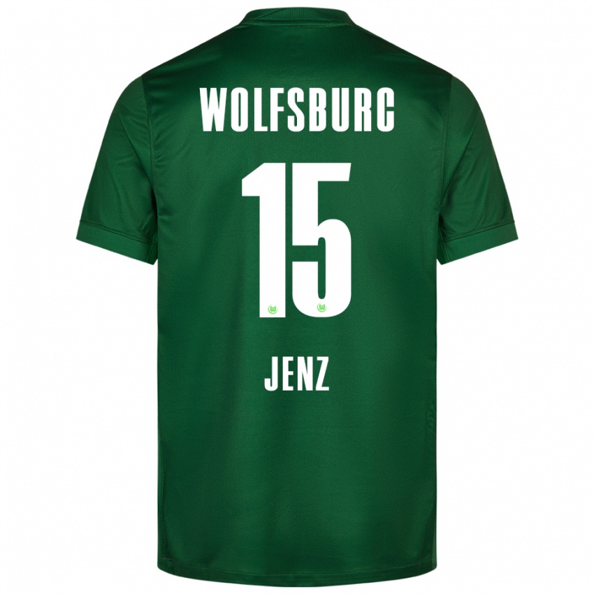 גברים מוריץ ינץ #15 ירוק לבן ג'רזי ביתית 2025/26 חולצה קצרה