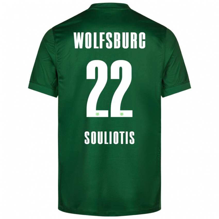 גברים ספירידון סוליוטיס #22 ירוק לבן ג'רזי ביתית 2025/26 חולצה קצרה