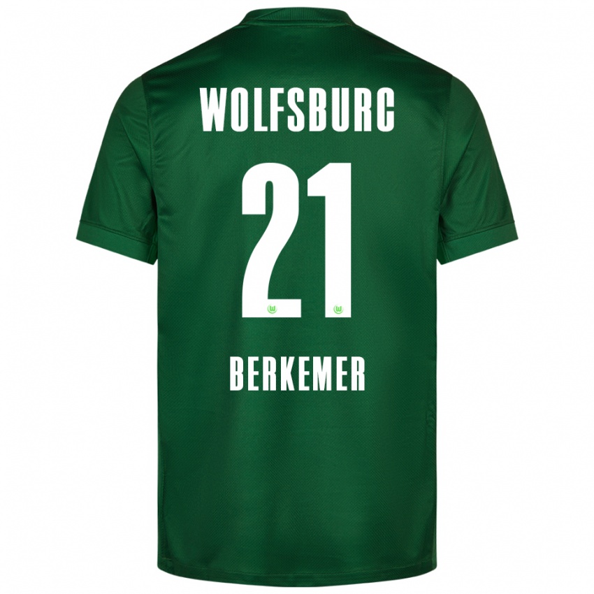 גברים מלווין ברקמר #21 ירוק לבן ג'רזי ביתית 2025/26 חולצה קצרה