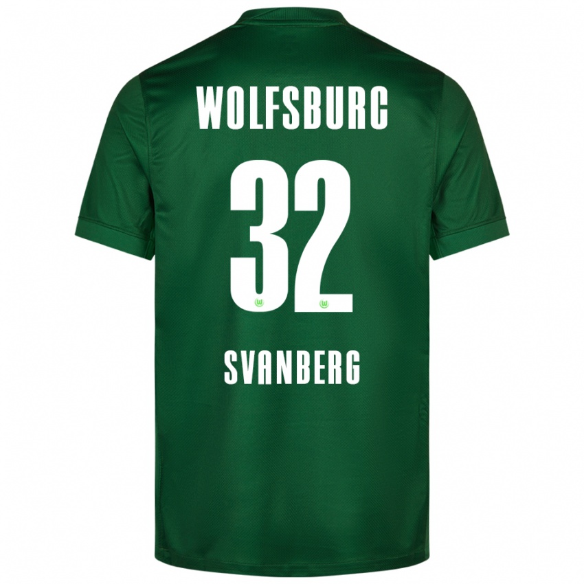 גברים מתיאס סוואנברג #32 ירוק לבן ג'רזי ביתית 2025/26 חולצה קצרה
