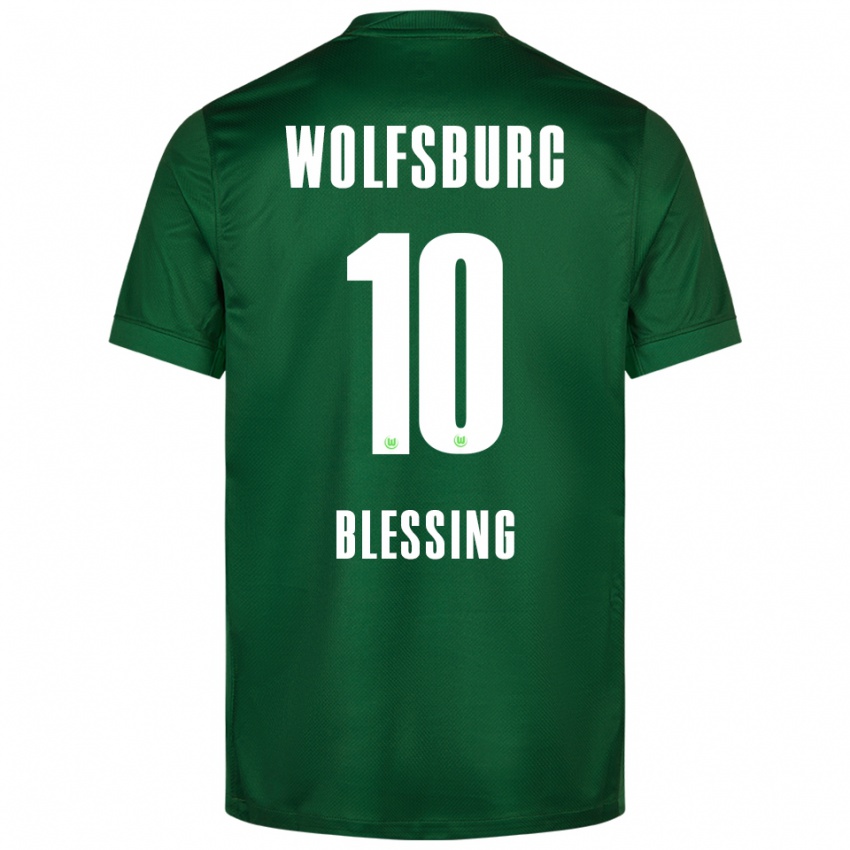 גברים Èlisée Blessing #10 ירוק לבן ג'רזי ביתית 2025/26 חולצה קצרה