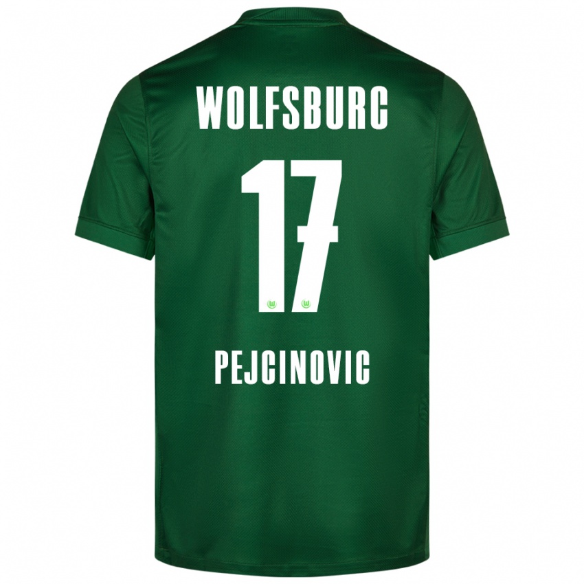 גברים ג'נאן פצ׳ינוביץ׳ #17 ירוק לבן ג'רזי ביתית 2025/26 חולצה קצרה