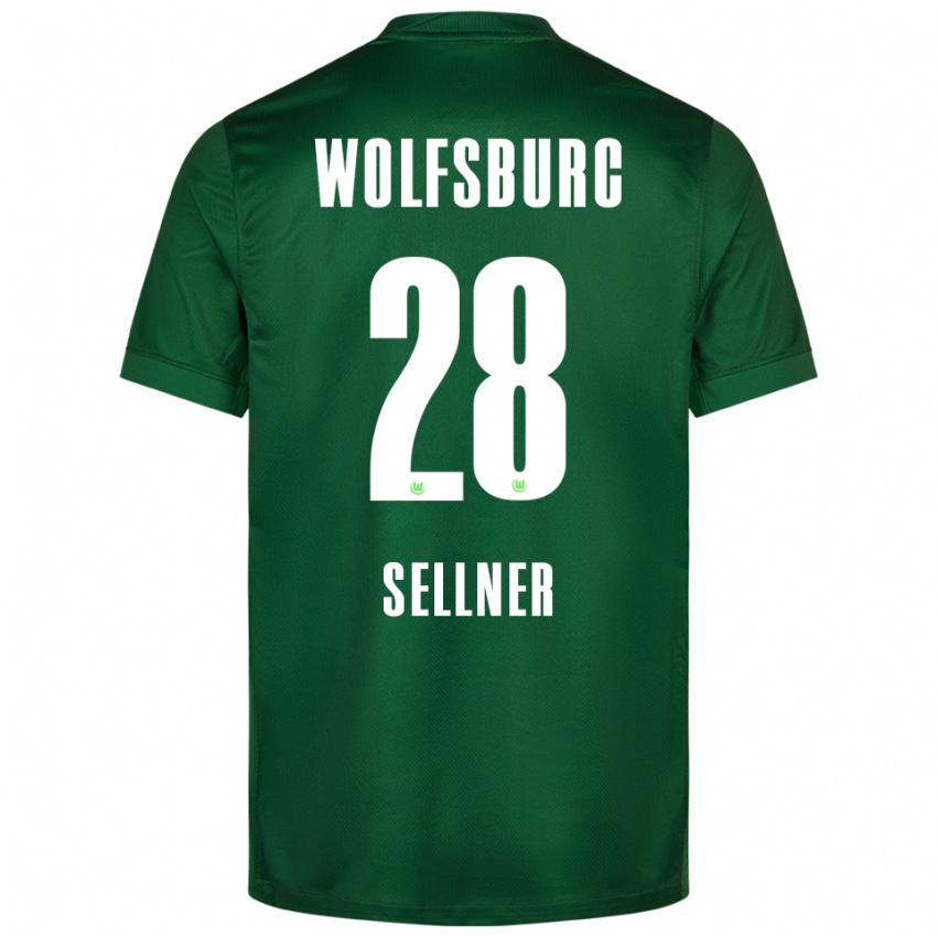 גברים טביאה זלנר #28 ירוק לבן ג'רזי ביתית 2025/26 חולצה קצרה