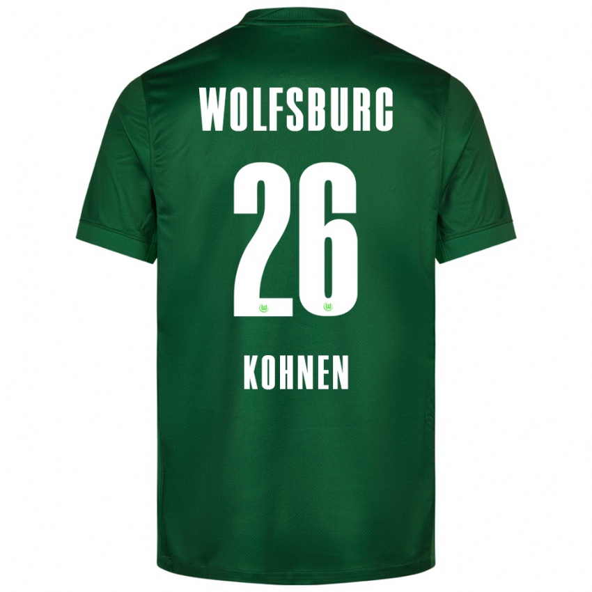 גברים בן כהנן #26 ירוק לבן ג'רזי ביתית 2025/26 חולצה קצרה