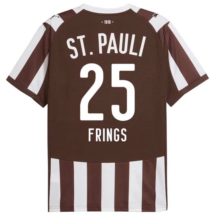 גברים Emma Frings #25 קפה לבן ג'רזי ביתית 2025/26 חולצה קצרה