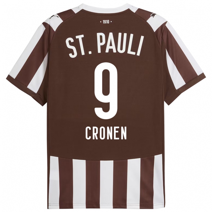 גברים Florian Cronen #9 קפה לבן ג'רזי ביתית 2025/26 חולצה קצרה