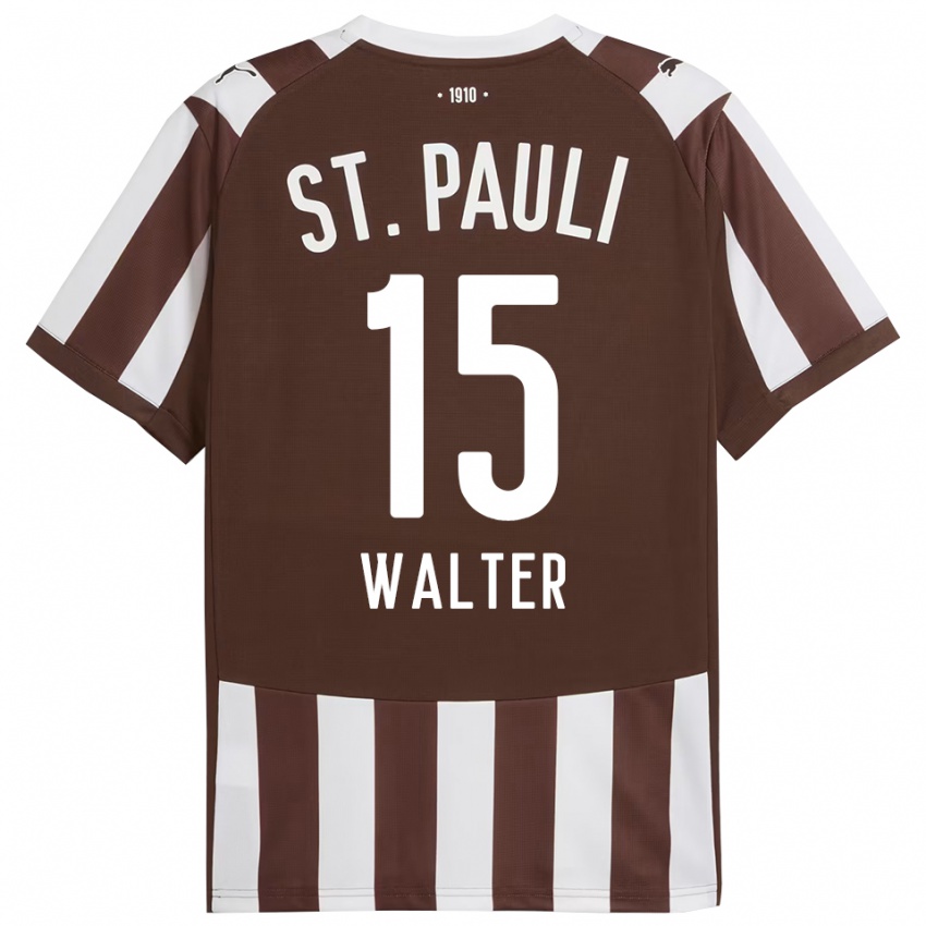 גברים Marcel Walter #15 קפה לבן ג'רזי ביתית 2025/26 חולצה קצרה