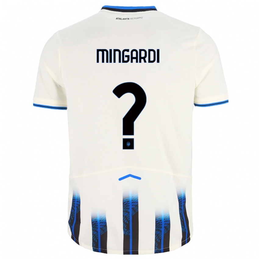 גברים Davide Mingardi #0 לבן כחול הרחק ג'רזי 2025/26 חולצה קצרה