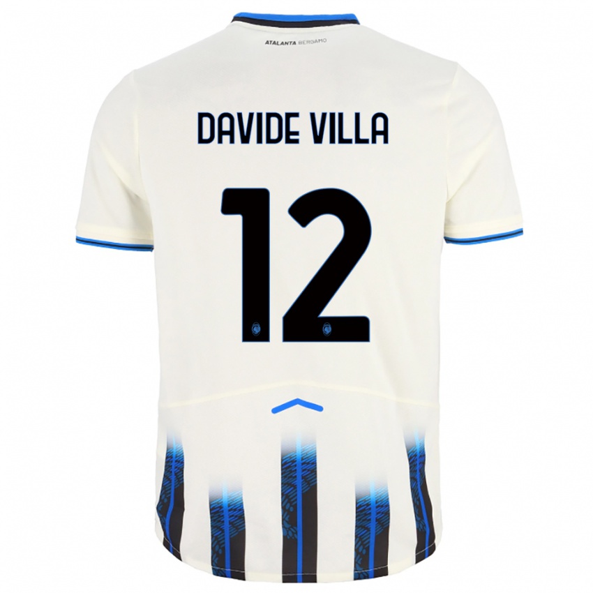 גברים מתאו וייה #12 לבן כחול הרחק ג'רזי 2025/26 חולצה קצרה