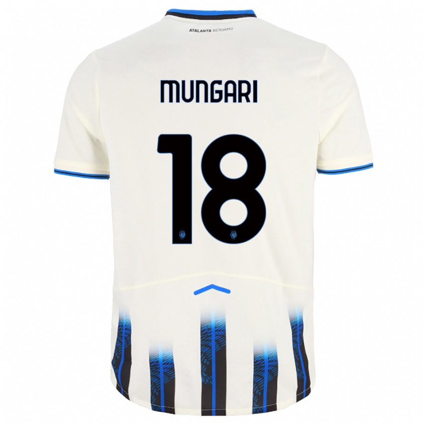 גברים Giuseppe Mungari #18 לבן כחול הרחק ג'רזי 2025/26 חולצה קצרה