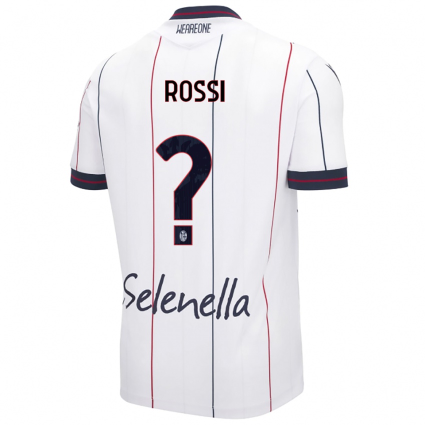 גברים Alice Rossi #0 לבן כחול מלכותי הרחק ג'רזי 2025/26 חולצה קצרה